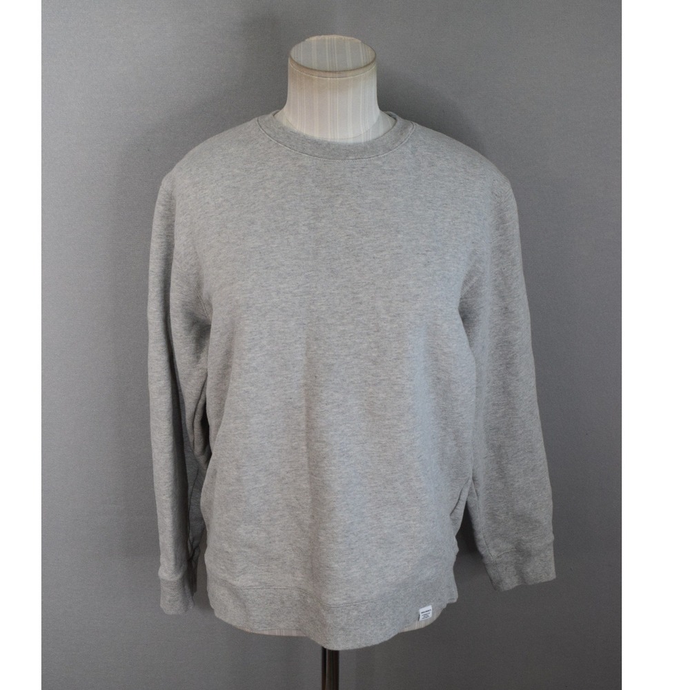 Norse Projects Vagn Classic Crew Sweatshirt Medium Grey Cotton Pullover Mens